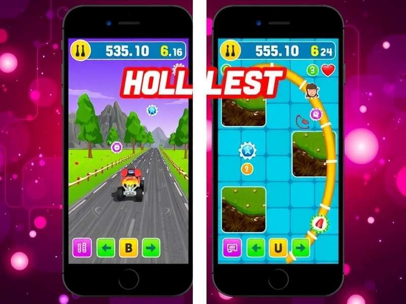 Holi Racer Elite on Android and iOS Holi Racer Elite Mobile Screens